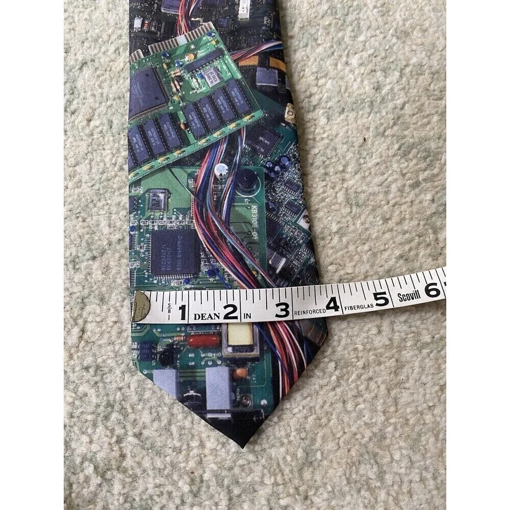 LOT (3) Ralph Marlin Ties - Trumpet, Horse, Indian, Electronics, Wiring, Quirky